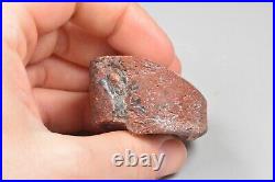 Agatized Dinosaur Bone Core, Utah, Polished, Red Agate Fort 54x40x28mm